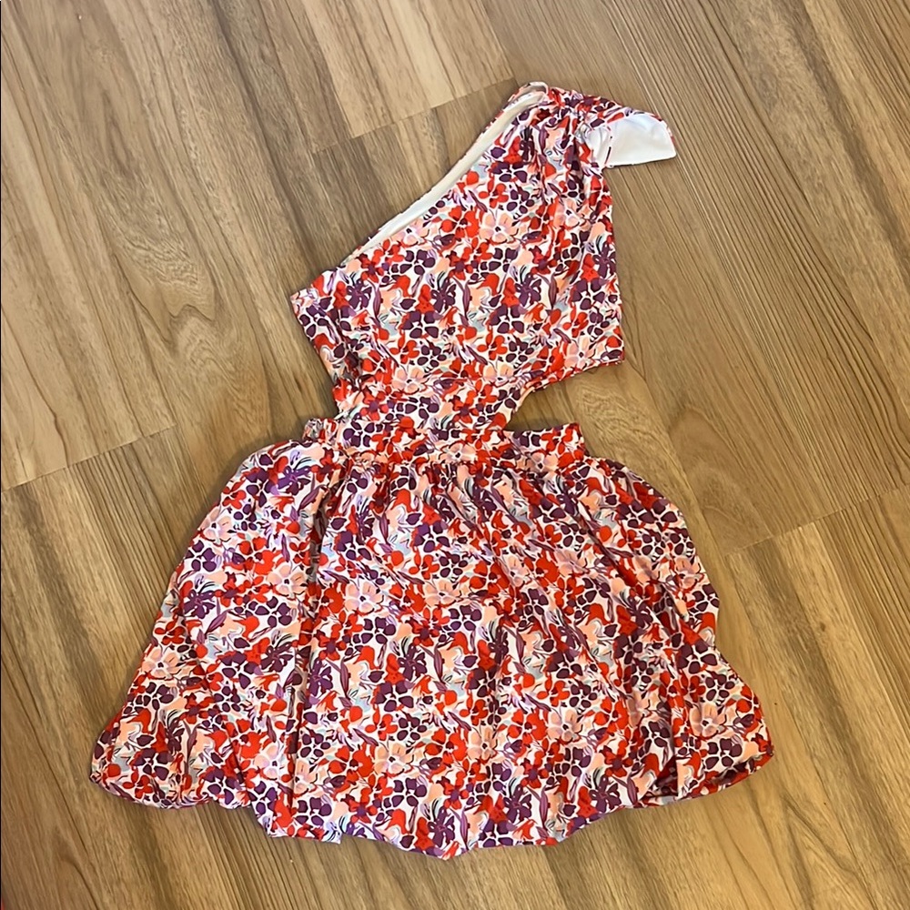 Floral One-Shoulder Dress